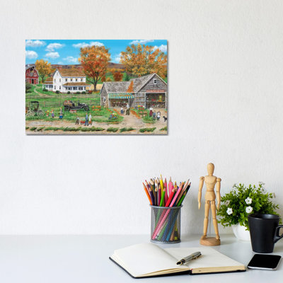 Apple Tree Farm Stand by Bob Fair - Wrapped Canvas Gallery-Wrapped Canvas Giclée