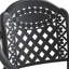Table et chaises de patio en fonte d'aluminium avec coussins de siège à l'épreuve du soleil 3 - noir, chauffant - pour l'extérieur-1697300566