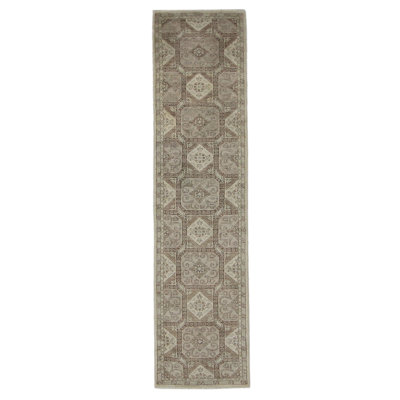 Davey Hand Knotted 3x19 Ivory Runner