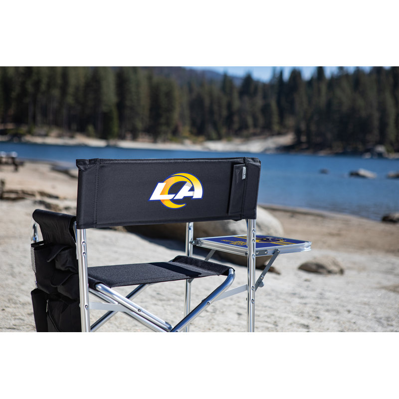 Folding Director Chair, Los Angeles Rams, Black