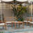 Natural Solid Wood Round Outdoor Coffee Table