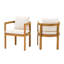 Chaise d'extérieur en bois d'acacia
