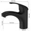 Robinets de lavabo de salle de bain monotrou de style moderne-107558225