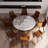 Alperton 9 - Piece Round 59.05'' Pedestal Dining Set-131743710-85833739