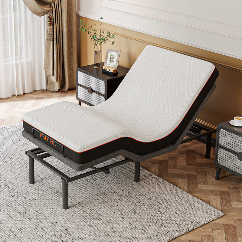 Adjustable Bed with Massage, Zero Gravity, Wireless Remote & App Control, Essential 8'' Memory Foam Mattress Included, E3100 Series