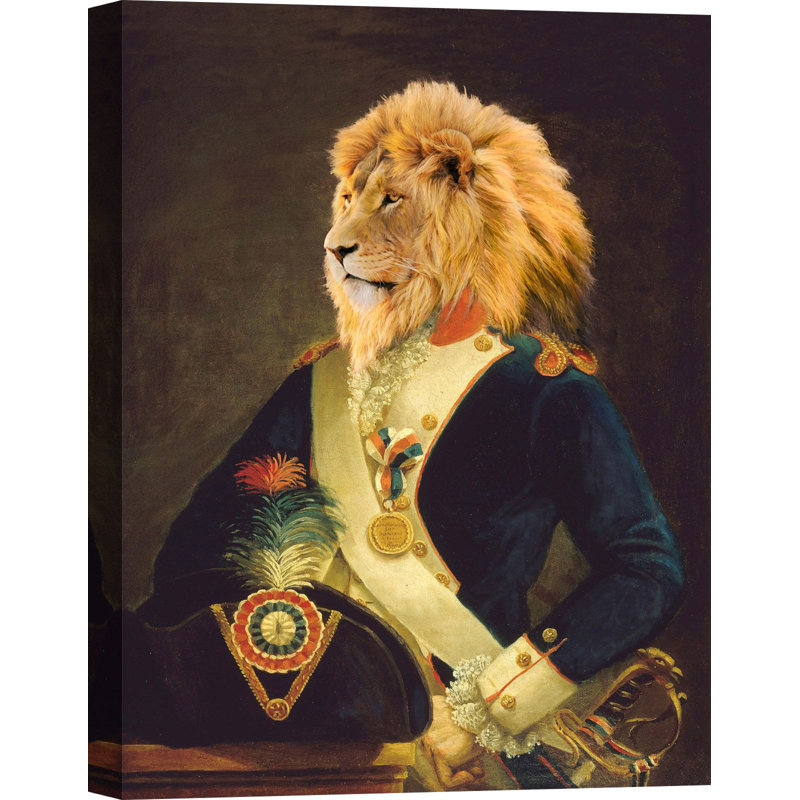 The Commander 1 Piece Wrapped Canvas Painting, 80cm H x 60cm W x 4cm D