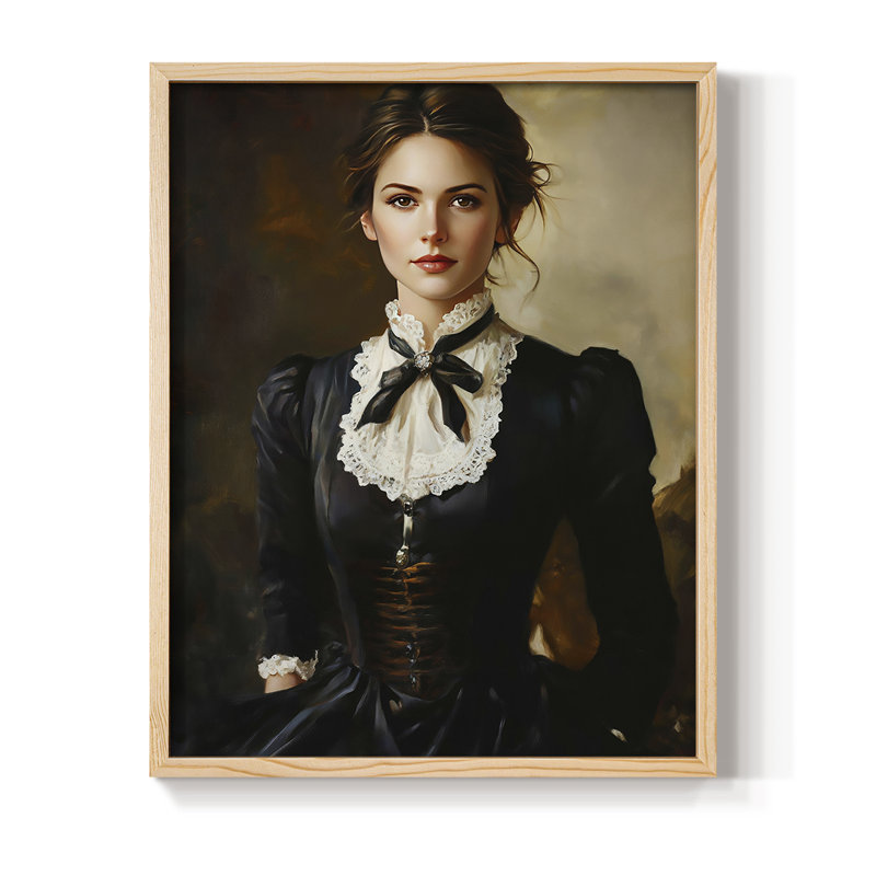 Reproduction encadrée WOMEN Series CCXVI - bois massif, Naturel, H 30 po x l 24 po