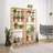 Bamboo Shelf, 6 Tier Bookcase Storage Shelves, Tall Book Rack Shelving Unit, Multipurpose Storage Display Shelf Adjustable Storage Rack