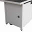 Table de foyer d'extérieur en acier avec couvercle 25 H x 42 W