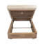 Chaise longue simple inclinable en eucalyptus avec coussins 81,5 po Cadney-1565283742