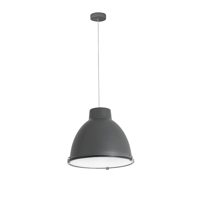 Wednesbury 1 - Light Bell Pendant, Dark Grey, Dark Grey