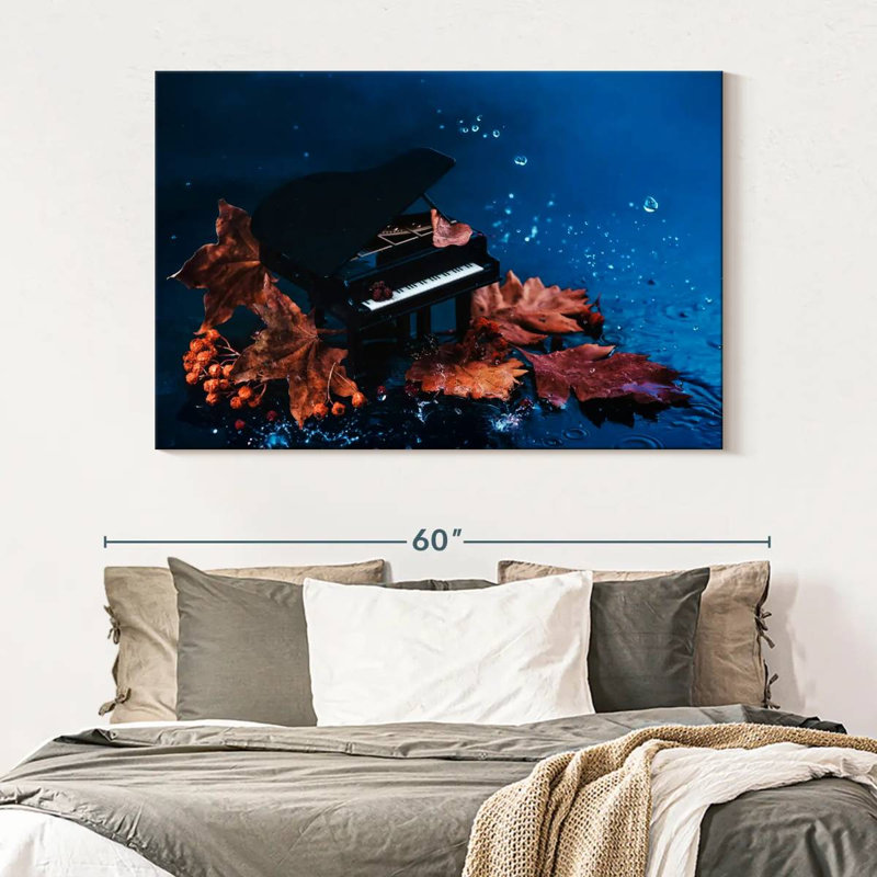 Abarca Autumn Tiny Piano, 34" H x 51" W