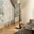 Full Length Floor Mirror, Rotating 360°, Multifunctional With Storage Hooks And Coat Rack, Solid Wood, Black-802491370-547278412
