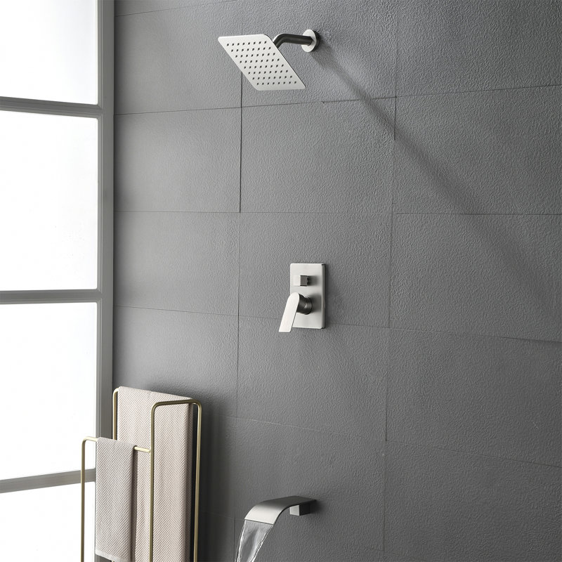Wall Tub Spout, Brushed Nickel