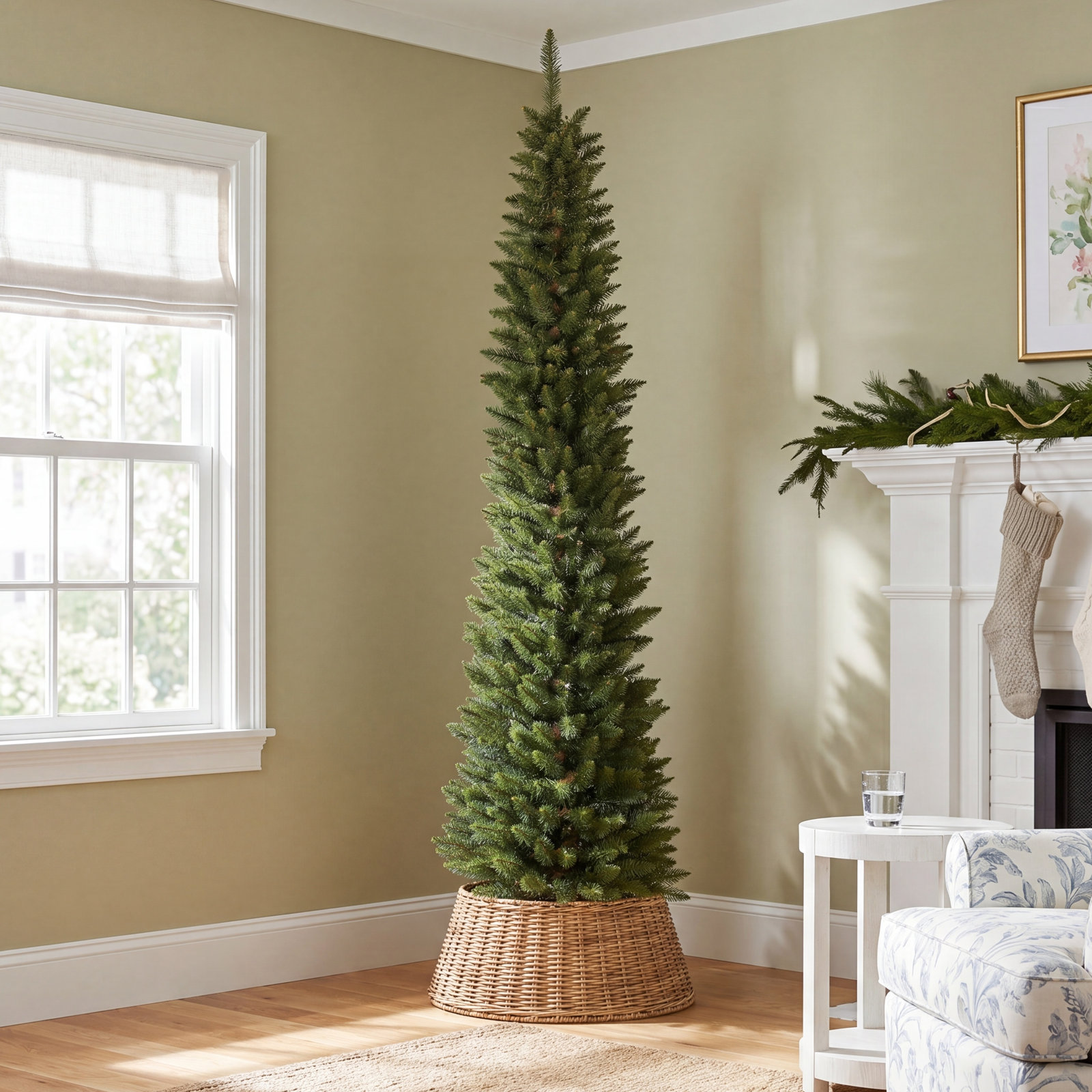Durham 9.5' Pre-Lit Pine Christmas Tree, 7.5' H, Unlit