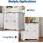30" Farmhouse Lateral File Cabinet with 2 Drawers, Wood File Storage & Printer Stand for Home Office-1531067044