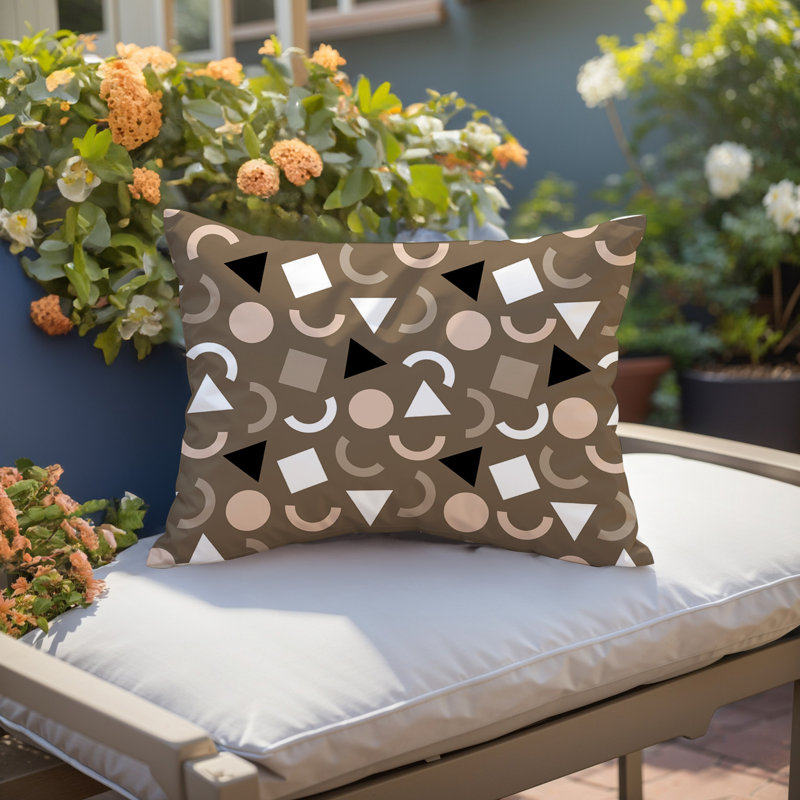 Coussin lombaire réversible intérieur / extérieur Lunko, Rectangle H 18 po x l 25 po