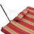 2-Person Polyester Rope Hammock and stand set with Removable Quilted Pad and Pillow - Awning Stipe-1578142631