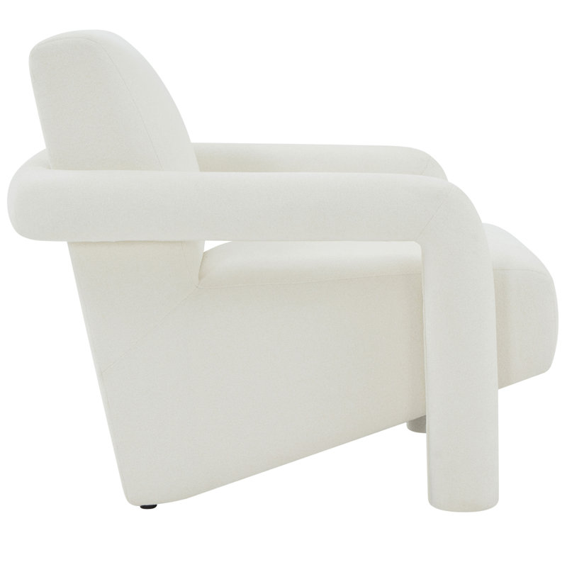 Batula Upholstered Armchair, Ivory Boucle