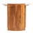 Round Marble and Mango Wood Semi-Enclosed Side Table in Natural