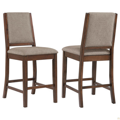 Chaise de comptoir rembourrée (ensemble de 2)