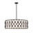 10 - Light Steel Dimmable Drum Chandelier-14048616