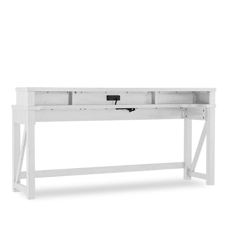 Bar / console Bennett (2 prises, 2 USB), H 36 po x l 72 po x P 16 po, Blanc