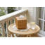 Housse pour boîte à mouchoirs en rotin - Support décoratif carré tissé naturel pour mouchoirs, bureau à domicile ou voiture
