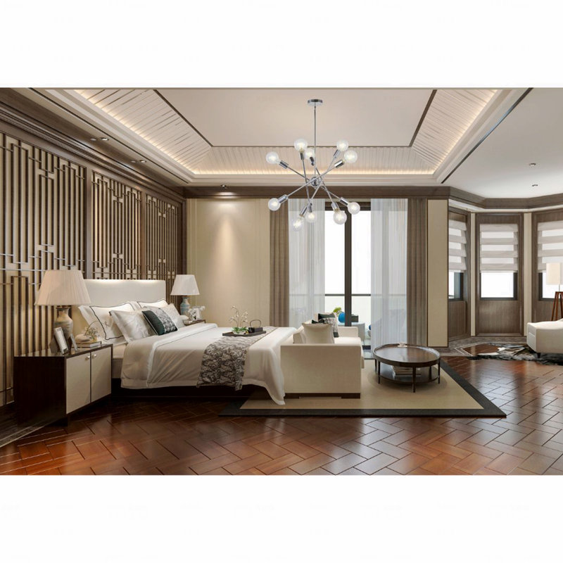 Lustre - éclairage de style moderne Spoutnik 10 lumières avec bras réglables en chrome