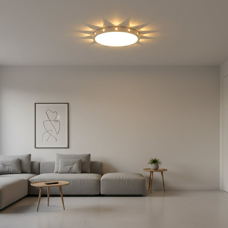 12" 24W Round LED Flush Mount Ceiling Light
