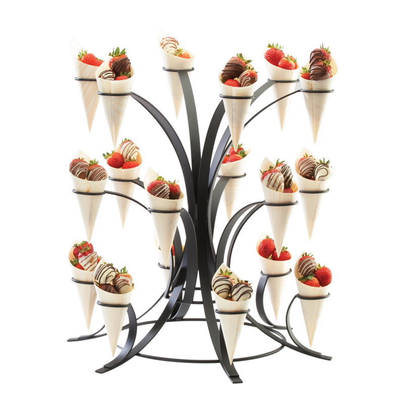 Multi-Tier Cone Display, Black