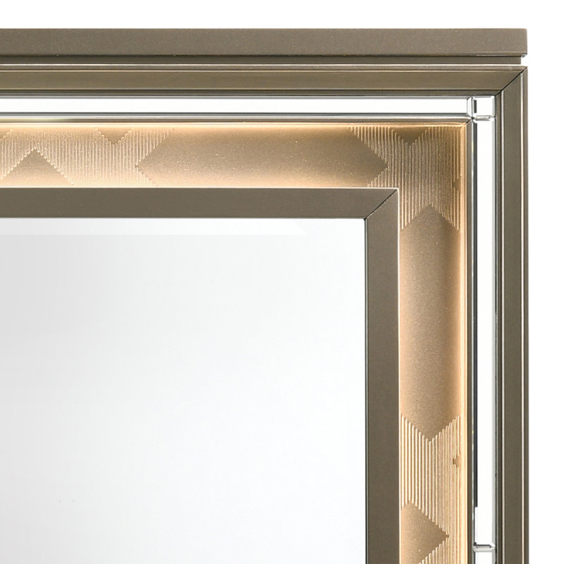 Miroir de commode lumineux Myiah