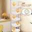 Étagère de rangement Spinning 360 à 5 niveaux pour différentes pièces, blanc, peu encombrant et aspect élégant