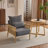 Masson Chenille Accent Chair Armchair With Pillow-1345830623
