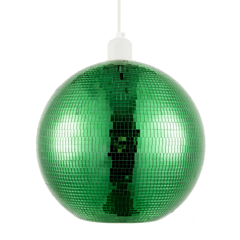 23cm H Plaster Round Pendant Shade ( No Direct Attachment Method ), Green