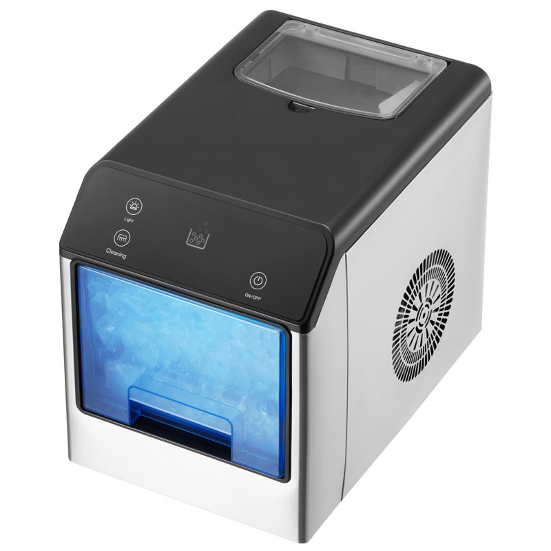 Countertop Nugget Ice Maker 33Lbs/24H Self-Cleaning with Scoop Home Office Bar
