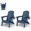 Ensemble de 2 chaises Adirondack pliantes toutes saisons-1356313809