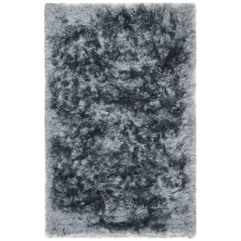 Morrell Shag Hand Tufted Performance Solid Color Rug, Rectangle 5' x 8'