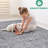 Non-Shedding Grey 5X7 Area Rug - Ideal For Living, Dining, Office, Bedroom Stain Long-Lasting Office Use