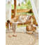 Wendy Round Geometric Vinyl Area Rug-1115523016