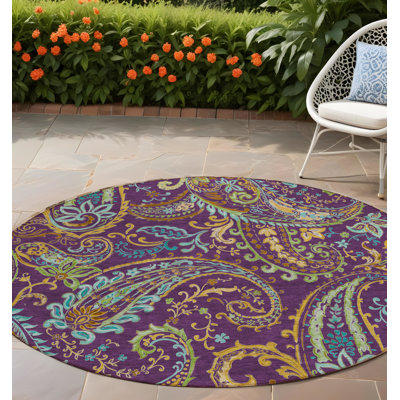Tapis d'intérieur rond 8 po
