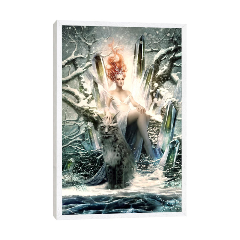 Crystal by Melanie Delon - Print on Canvas, White Framed, 101.6 cm H x 66.04 cm W