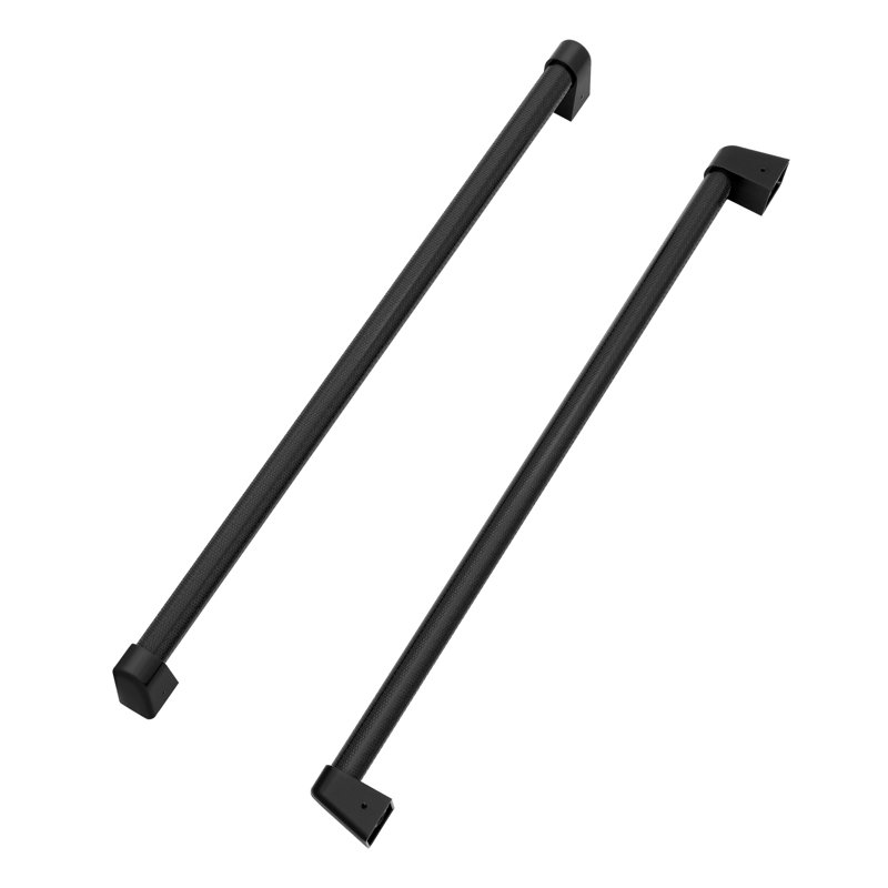 ZLINE Autograph 36 in. French Door Refrigerator Helix Handles (Set of 4) in Matte Black, Matte Black