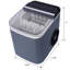 Machine à glaçons portative pour comptoir de cuisine, plastique gris ardoise, 26 lb par jour, autonettoyante, 9 cubes en 6 minutes, compact 8,6 x 11,6 x 11 pouces