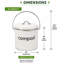 Bac à compost en acier thermolaqué - 8,5 po-17855023