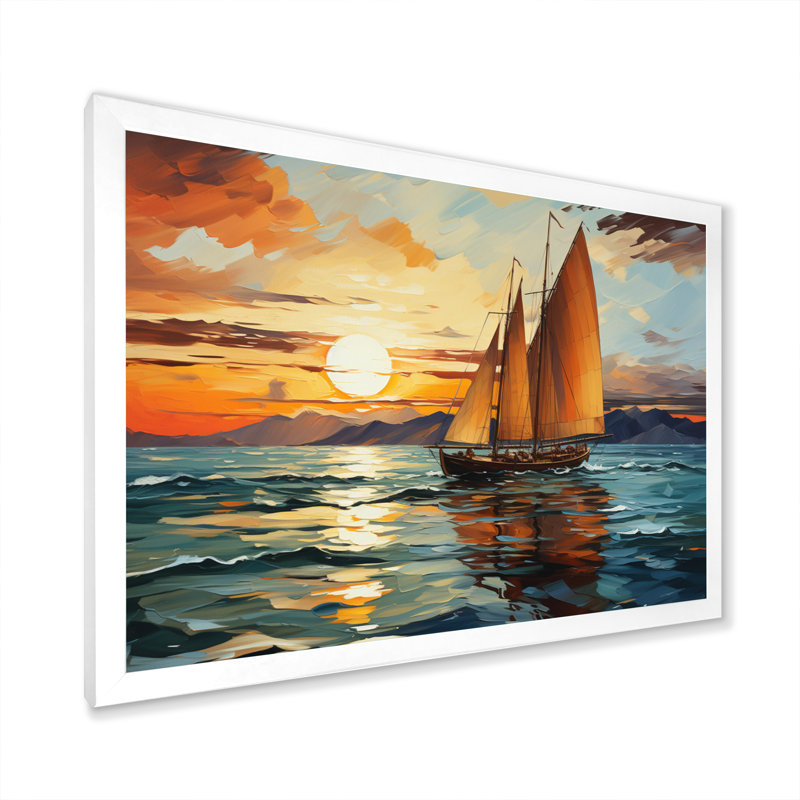 Impression sur toile Iolanta, H 24 po x l 32 po x P 1 po, Cadre simple blanc