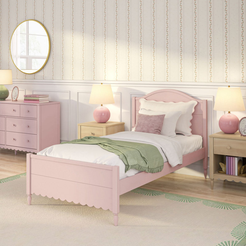Lit simple Dolly, Lit simple, Rose fleuri