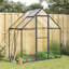 Polycarbonate (PC) à effet de serre vidaXL et aluminium transparent-294333437