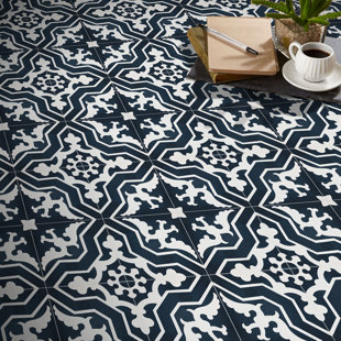 Carreau de mur et de sol à motif ciment 8 po x 8 po Temara