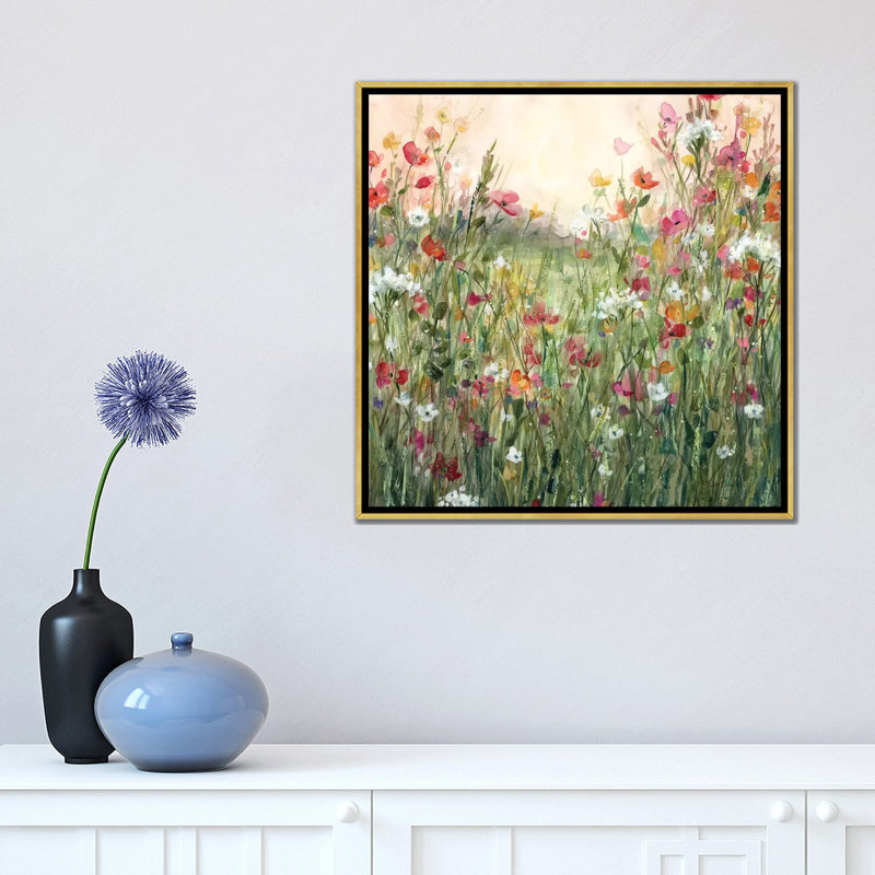 «Spring in Full Bloom» par Carol Robinson - reproduction imprimée, Pas de tapis, H 18 po x l 18 po x 1,5 po